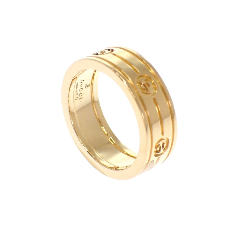 グッチ GUCCI インターロッキングG 11号 リング K18イエローゴールド レディース【中古】【Aランク】