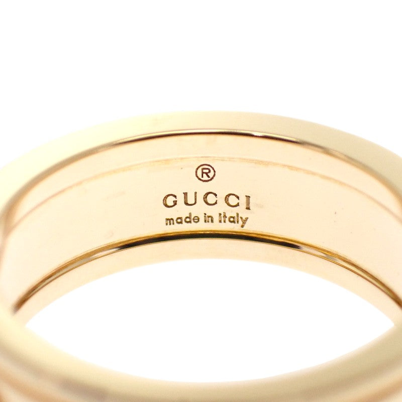 グッチ GUCCI インターロッキングG 11号 リング K18イエローゴールド レディース【中古】【Aランク】