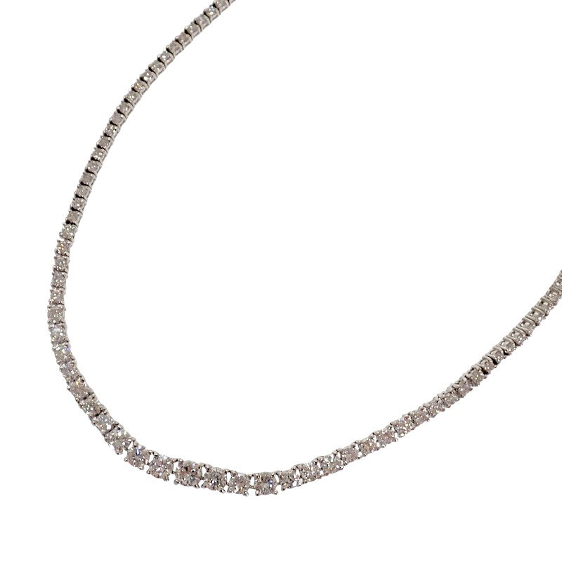 Designer Jewelry Tennis Necklace Pt850 Platinum Diamond Women's
