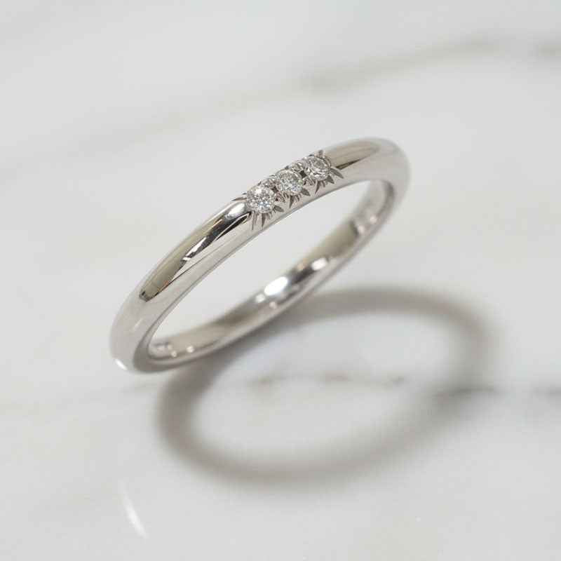 ティファニー TIFFANY&Co. フォーエバー ウェディング バンドリング 5号 61000836 リング Pt950プラチナ ダイヤモンド レディース【中古】【Aランク】