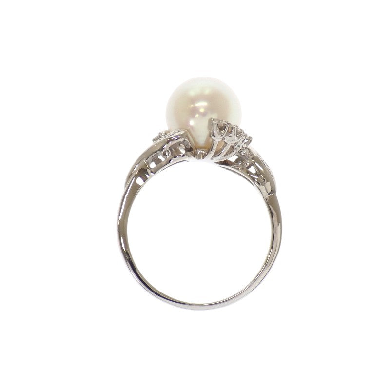 ミキモト MIKIMOTO アコヤ真珠 ダイヤモンド 9号 リング Pt950プラチナ アコヤ真珠 ダイヤモンド アコヤ真珠 レディース【中古】【Aランク】