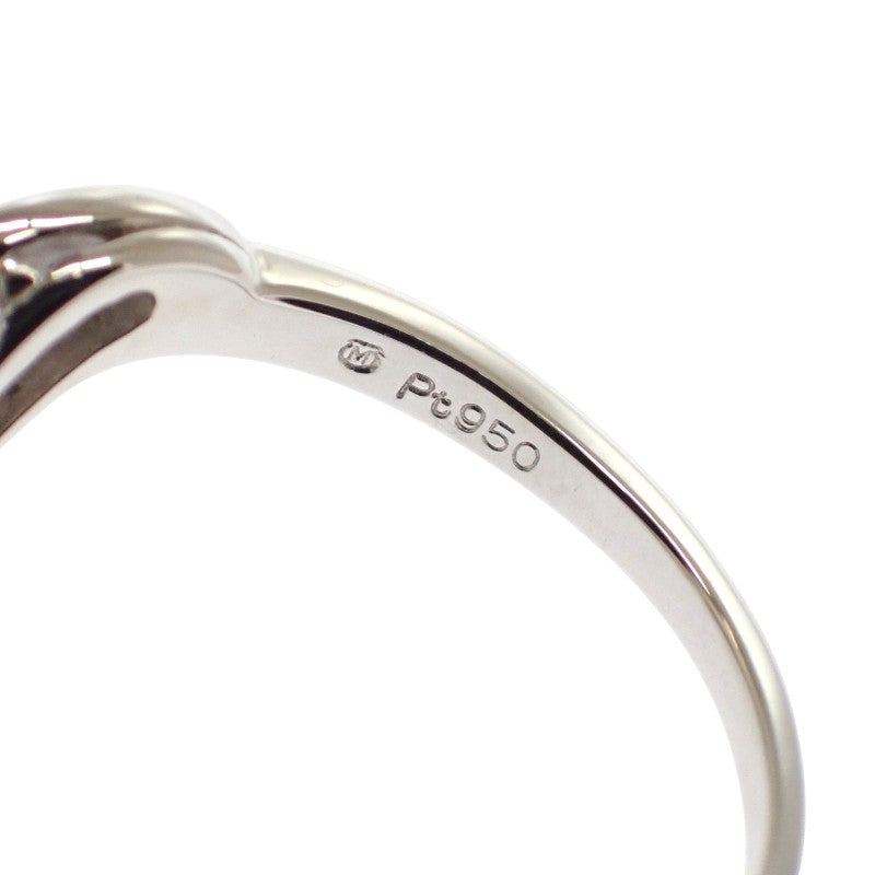 ミキモト MIKIMOTO アコヤ真珠 ダイヤモンド 9号 リング Pt950プラチナ アコヤ真珠 ダイヤモンド アコヤ真珠 レディース【中古】【Aランク】