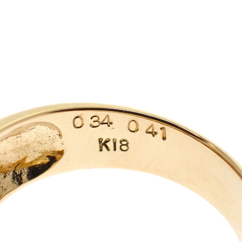 デザインジュエリー バケットダイヤ 11号 リング K18イエローゴールド ダイヤモンド レディース【中古】【Aランク】