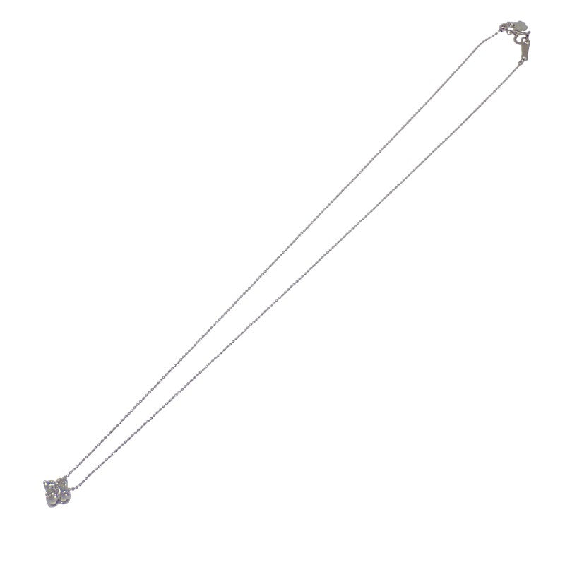 デザインジュエリー クローバー ネックレス Pt850プラチナ Pt900プラチナ ダイヤモンド レディース【中古】【Aランク】