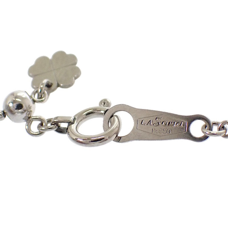 デザインジュエリー クローバー ネックレス Pt850プラチナ Pt900プラチナ ダイヤモンド レディース【中古】【Aランク】