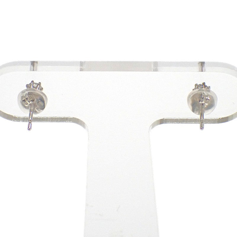 デザインジュエリー 一粒 ピアス Pt900プラチナ ダイヤモンド レディース メンズ【中古】【Aランク】