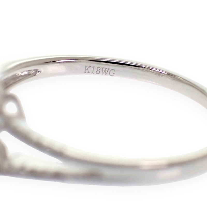 デザインジュエリー クローバー 15号 リング K18ホワイトゴールド ダイヤモンド レディース【中古】【Aランク】