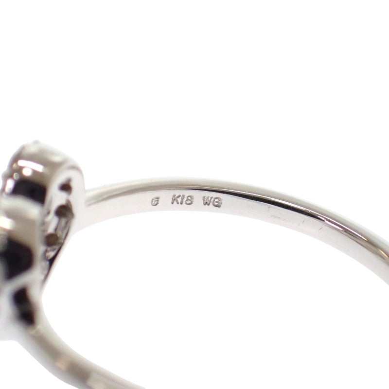 Design Jewelry Heart 11 Ring K18 White Gold Diamond Ladies