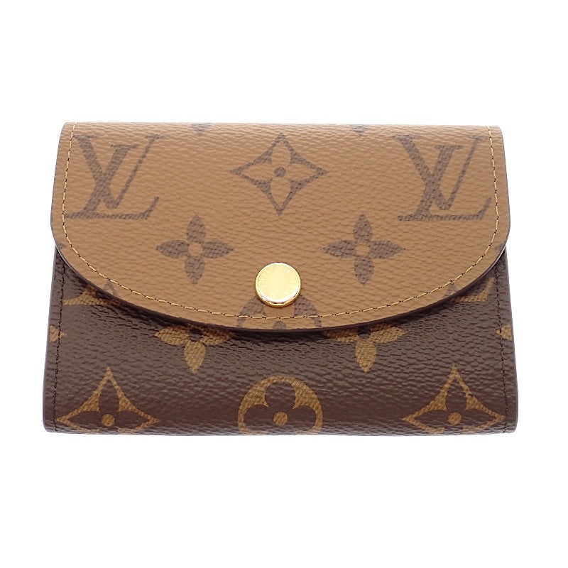 ルイヴィトン LOUIS VUITTON ポルトモネ ロザリ M82333 コインケース モノグラムリバースキャンバス ブラウン ゴールド金具 レディース【中古】【Aランク】