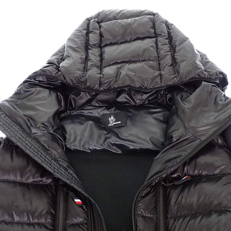 モンクレール MONCLER グルノーブル ダウン切り替え ブルゾン S K20979B00008C9043 ダウンジャケット ナイロン ブラック メンズ【中古】【ABランク】