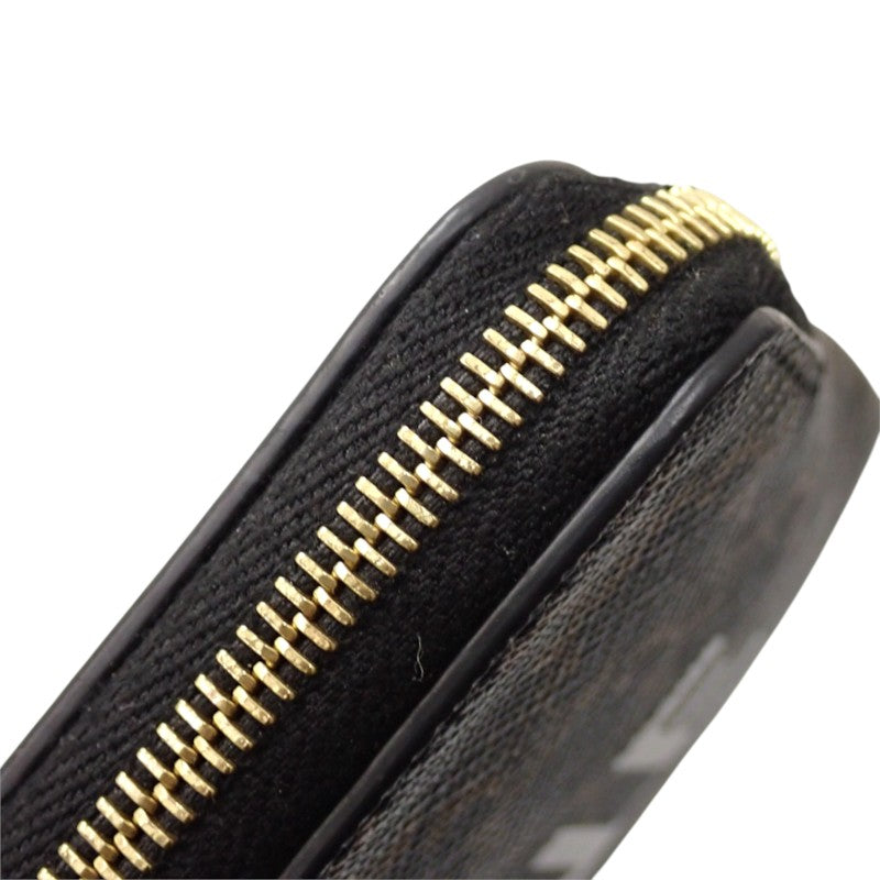 セリーヌ CELINE キーリング付き 10C662CA2.38NO コインケース ポリウレタン ブラック ゴールド金具 メンズ レディース【中古】【Aランク】
