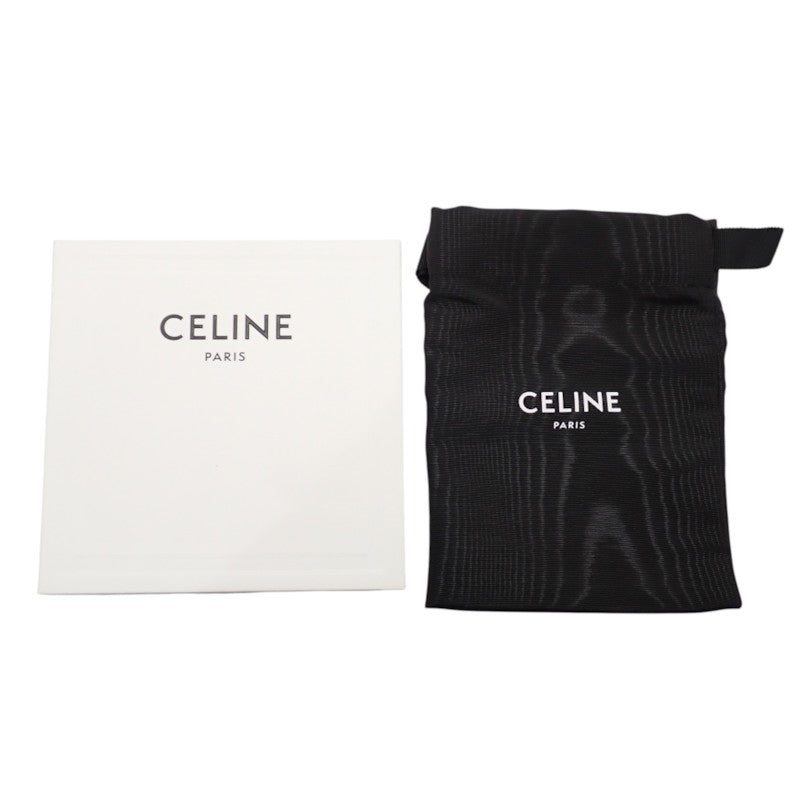 セリーヌ CELINE キーリング付き 10C662CA2.38NO コインケース ポリウレタン ブラック ゴールド金具 メンズ レディース【中古】【Aランク】