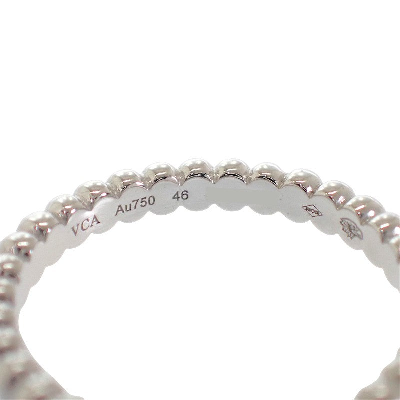 梵克雅寶 Van Cleef & Arpels Perlee Gold Pearl 戒指 6號 VCARPJME46 18K白金 #46 女士【中古】【A級品】