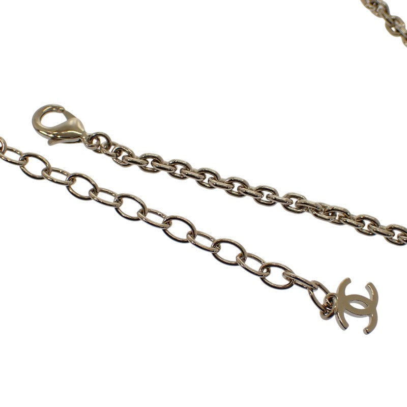 シャネル CHANEL CC Chain Choker Pendant L25S ABF860B20552 Necklace Metal Rhinestone Gold Women's【Used】【A Rank】