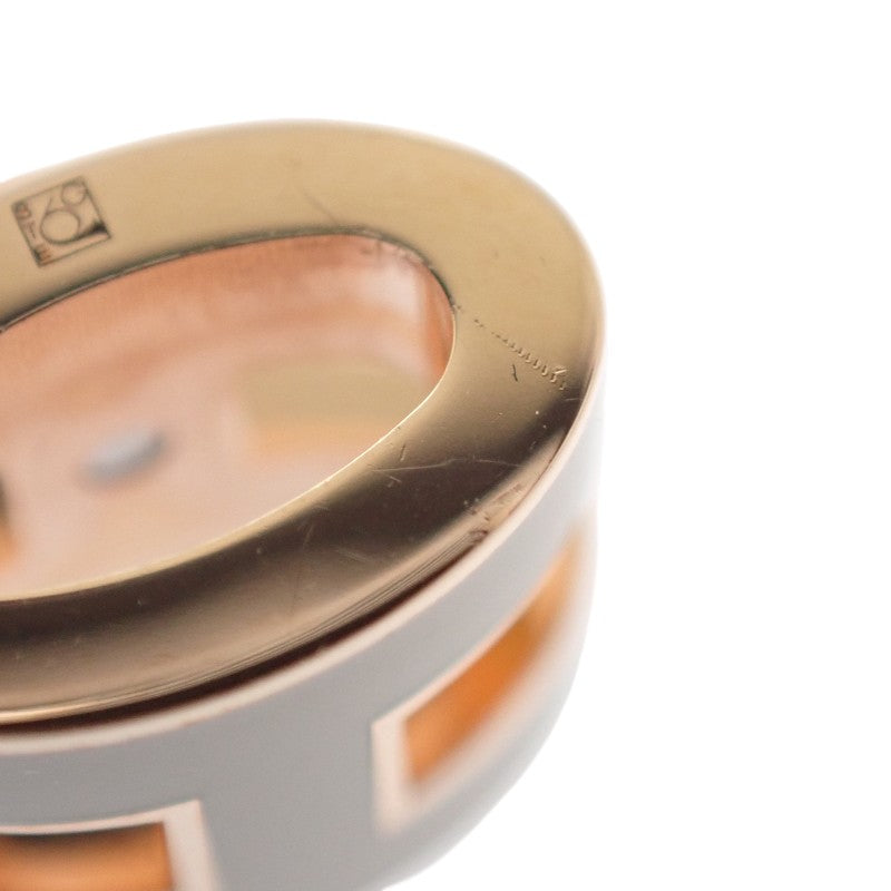 エルメス HERMES ミニ ポップ H H608002FO ピアス メタル ピンクゴールド マロングラッセ レディース【中古】【Aランク】