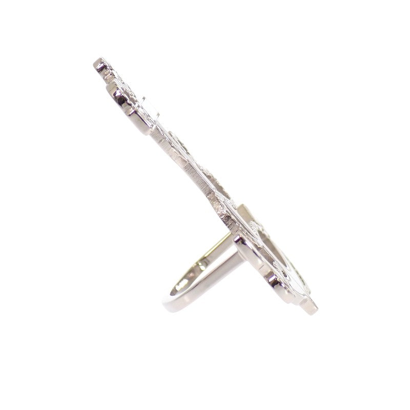 愛馬仕 HERMES 絲巾扣 H603633S_00 黃銅 鍍鈀 銀色 女款【中古】【A級】