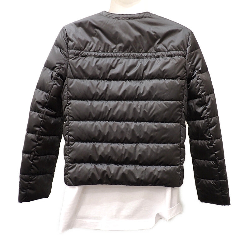 プラダ PRADA ノーカラー 38 29B831_R152_1DAB ダウンジャケット ナイロン グレー レディース【中古】【ABランク】