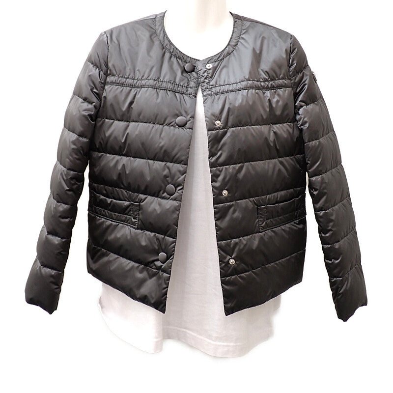 プラダ PRADA ノーカラー 38 29B831_R152_1DAB ダウンジャケット ナイロン グレー レディース【中古】【ABランク】