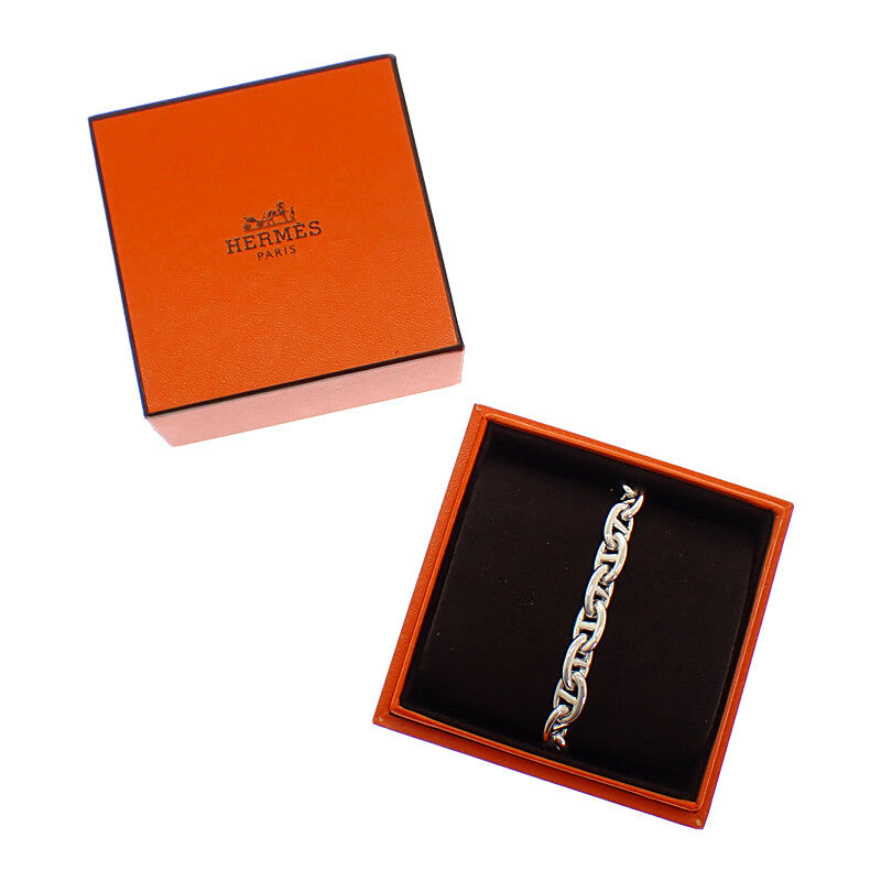愛馬仕 HERMES Chaine d'Ancre PM 錨鍊手鍊 18節 H101993B 純銀925 銀色 女款 男款 中性款【二手】【A級】