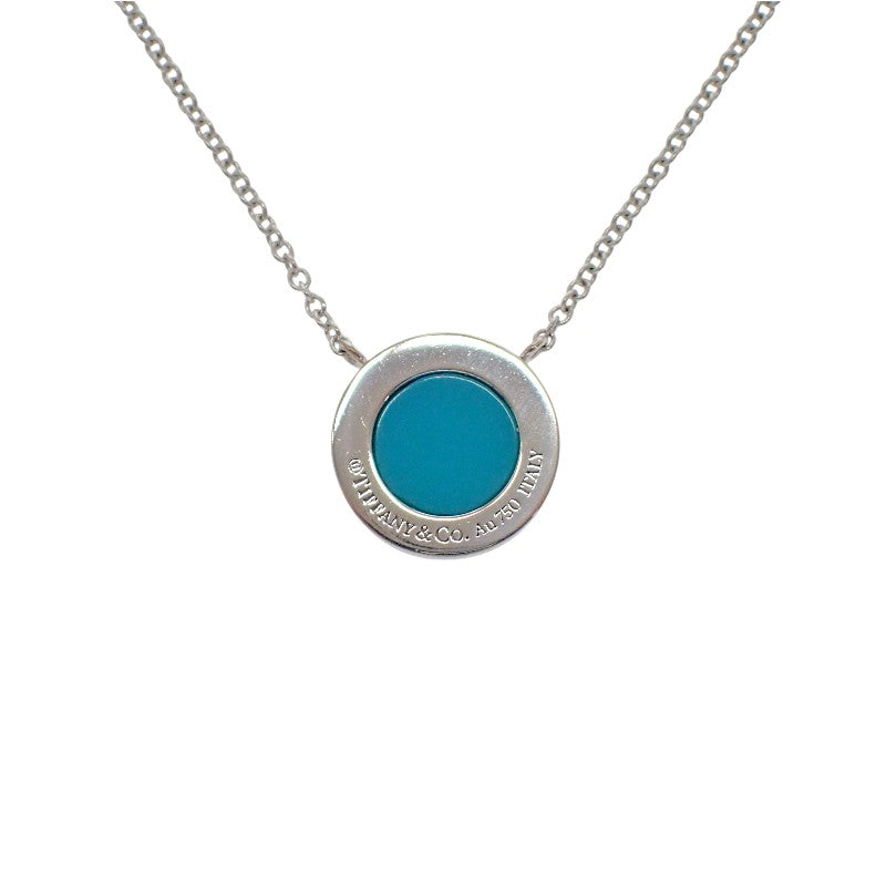ティファニー TIFFANY&Co. サークル ペンダント 67467701 ネックレス K18ホワイトゴールド ターコイズ レディース【中古】【Aランク】