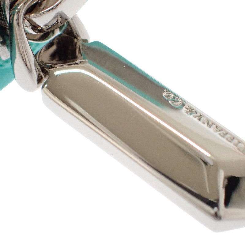 蒂芙尼 TIFFANY&Co. Return to Tiffany 小型拉鏈錢包 72020022 零錢包 皮革 藍色 銀色五金 女士【中古】【A級】