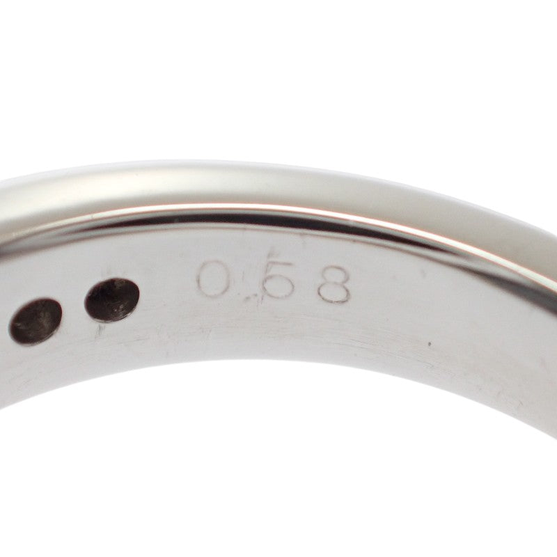 デザインジュエリー ハーフエタニティ 11号 リング Pt900プラチナ ダイヤモンド レディース メンズ ユニセックス【中古】【ABランク】