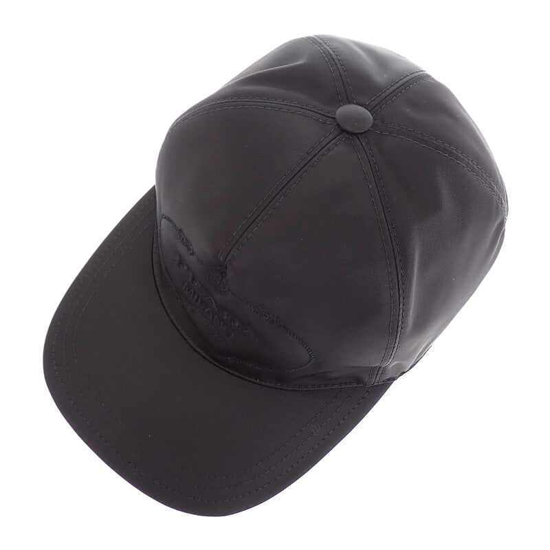 プラダ PRADA Re-Nylon ベースボール S 1HC179_2DMI_F0002 キャップ ナイロン ブラック メンズ レディース【中古】【Aランク】