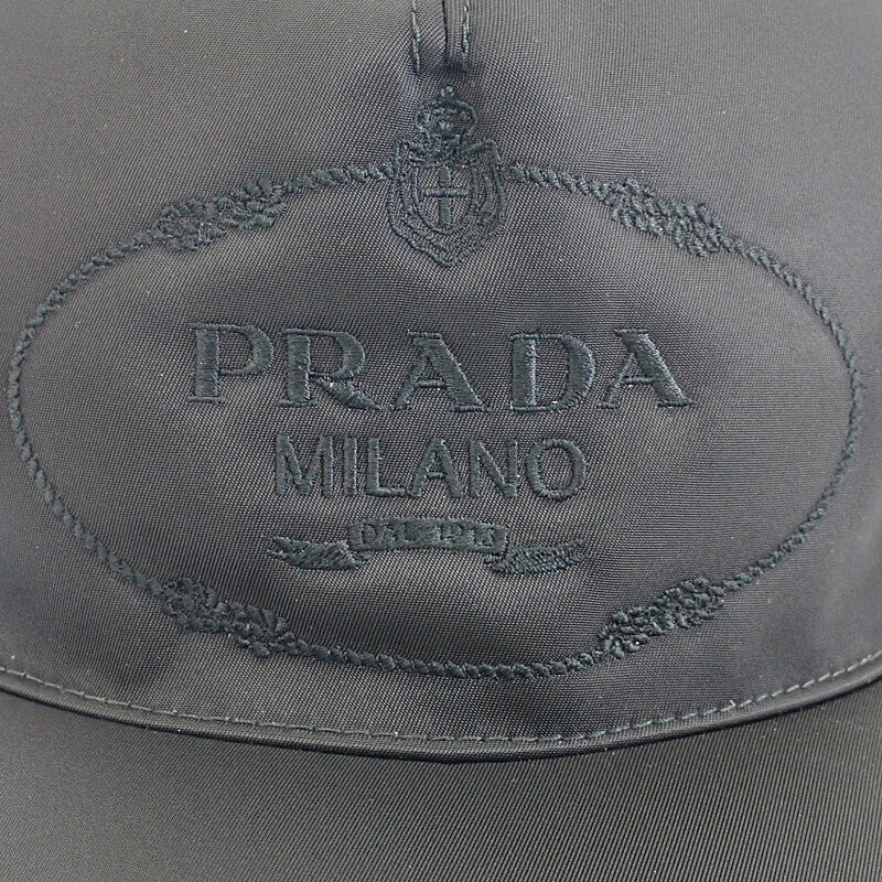 プラダ PRADA Re-Nylon ベースボール S 1HC179_2DMI_F0002 キャップ ナイロン ブラック レディース メンズ【中古】【Aランク】
