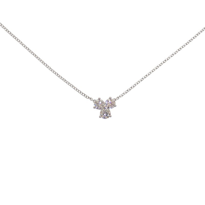 TIFFANY&Co. 蒂芙尼 Aria 項鍊 吊墜 Pt950 鉑金 鑽石 女士【中古】【A級】