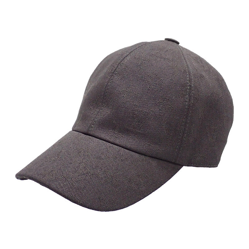ルイヴィトン LOUIS VUITTON モノグラムエッセンシャル M5381M キャップ コットン ブラック メンズ【中古】【Aランク】