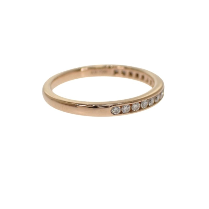 TIFFANY&Co. 蒂芙尼 半圓 10號 戒指 K18粉紅金 金色 鑽石 女士【中古】【A級】