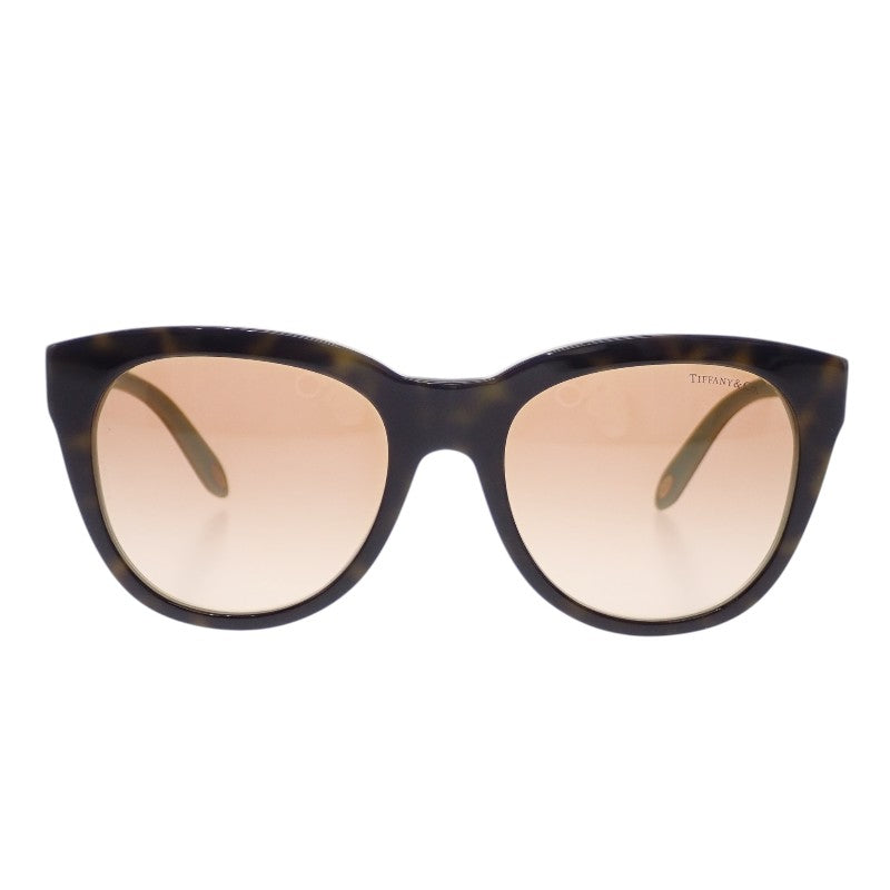 ティファニー TIFFANY&Co. アトラスウェリントン TF4112-F_8134_3B サングラス アセテート ブラウン ブルー レディース【中古】【ABランク】