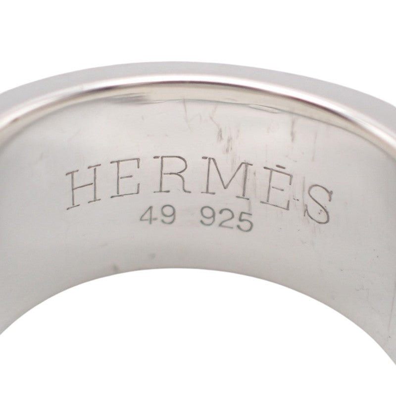 エルメス HERMES キャンディリング ヴィンテージ 8号 リング シルバー925 シルバー オレンジ 49 レディース【中古】【Aランク】