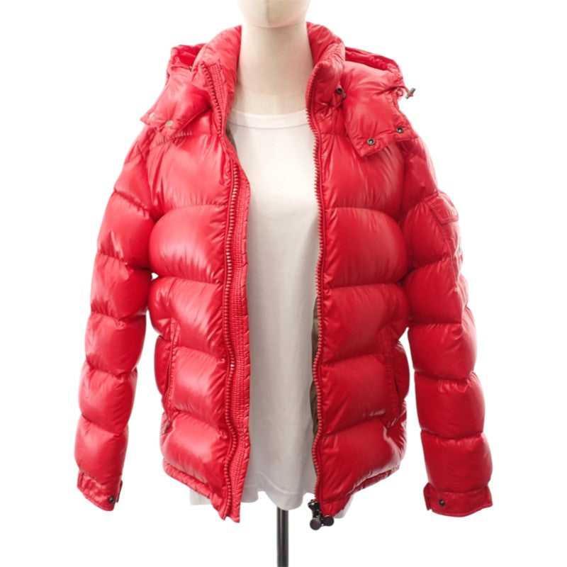 モンクレール MONCLER MAYA マヤ 1 C20914036605 68950 ダウンジャケット ナイロン ダウン90%/フェザー10% レッド メンズ【中古】【ABランク】