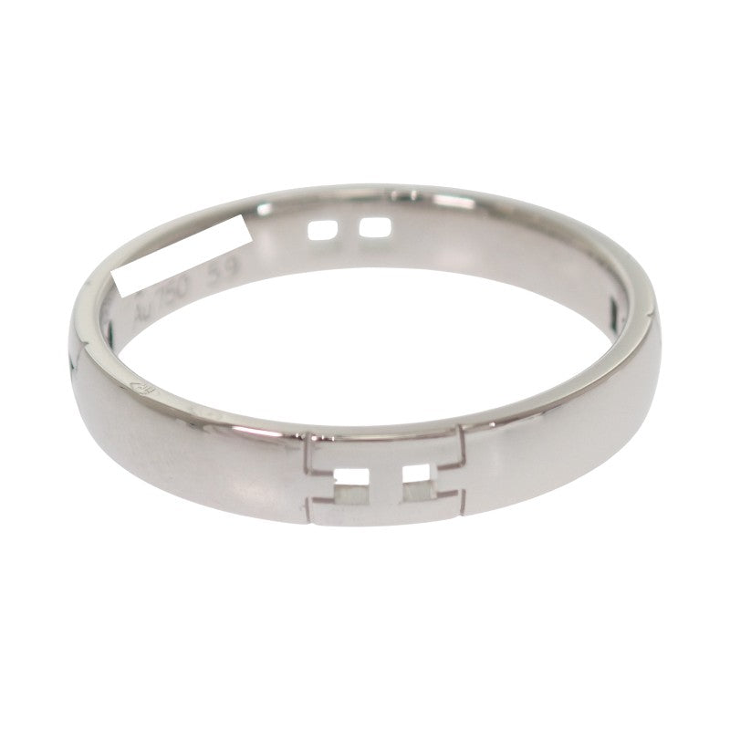 エルメス HERMES ヘラクレス 18号 リング K18ホワイトゴールド #59 メンズ【中古】【Aランク】