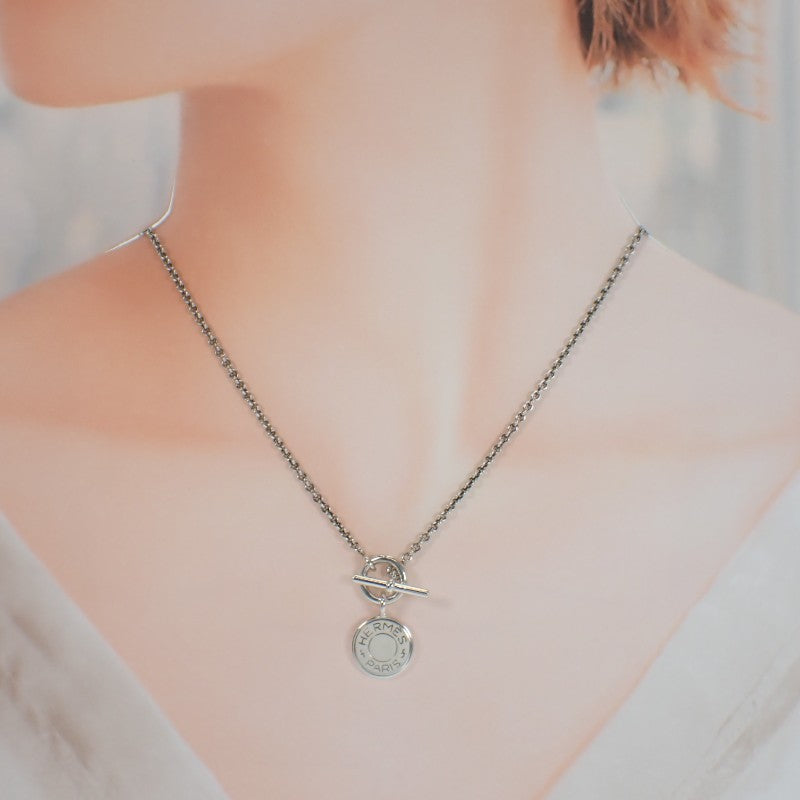 愛馬仕 HERMES Amulette Ex-Libris H104143B 項鍊 純銀925 女士 中性款【二手】【A級品】