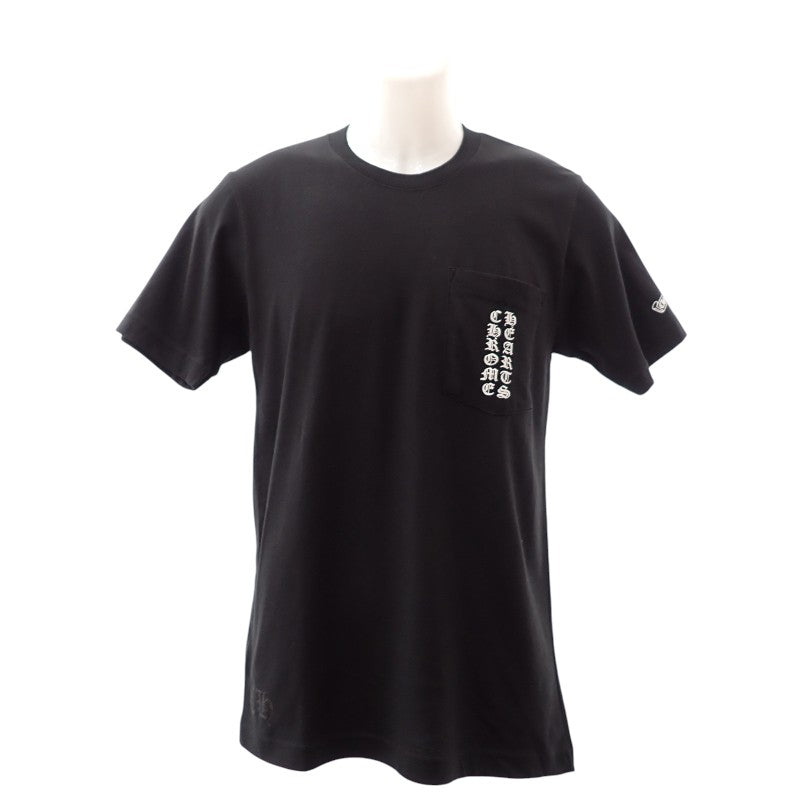 クロムハーツ CHROME HEARTS スクロールロゴ S 半袖Tシャツ コットン ブラック メンズ【中古】【Aランク】