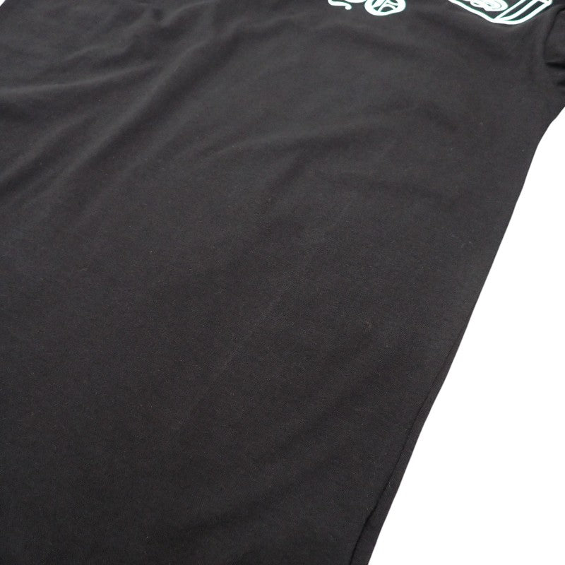 クロムハーツ CHROME HEARTS スクロールロゴ S 半袖Tシャツ コットン ブラック メンズ【中古】【Aランク】