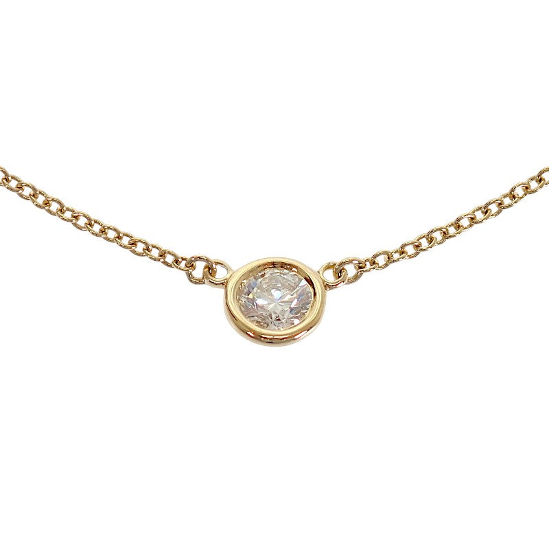 ティファニー TIFFANY&Co. バイザヤード ネックレス K18イエローゴールド ダイヤモンド レディース【中古】【Aランク】
