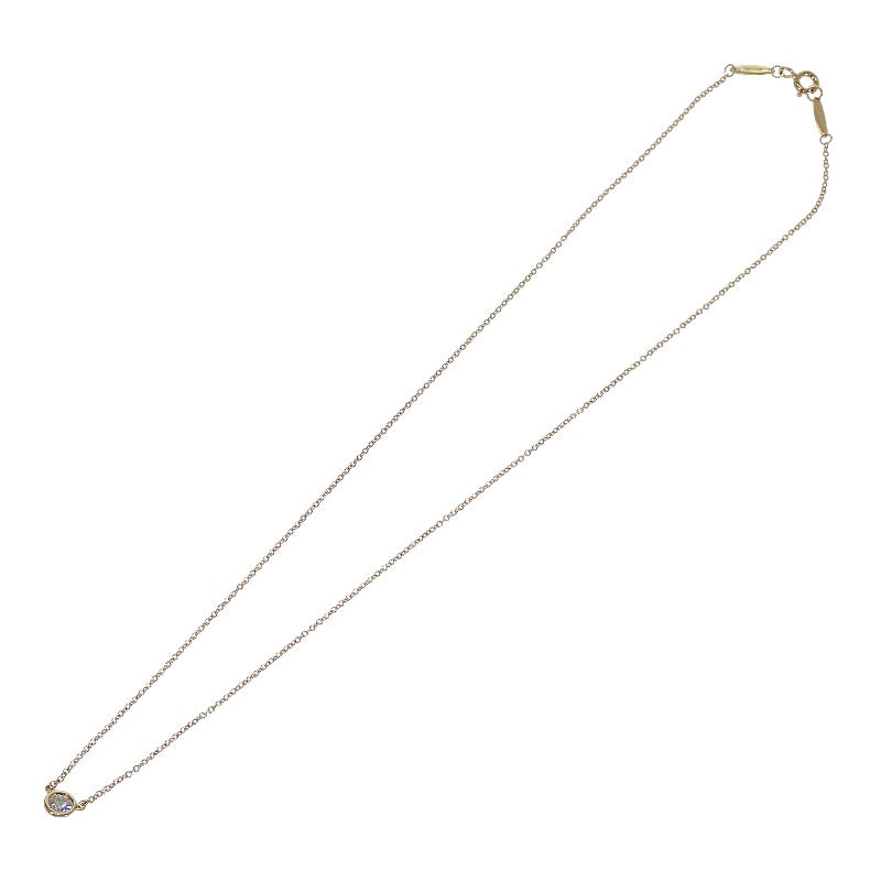蒂芙尼 TIFFANY&Co. By The Yard 項鍊 K18黃金 黃金 鑽石 女士【中古】【A級】
