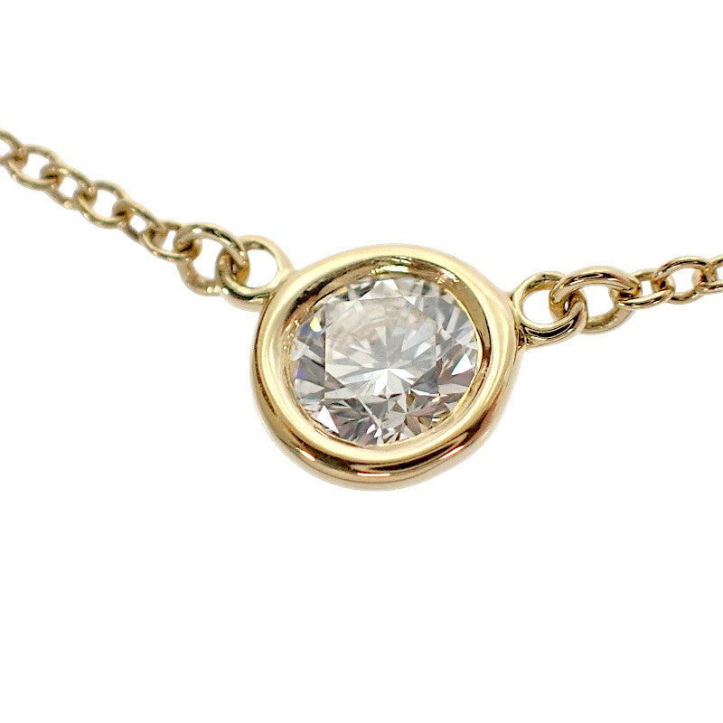蒂芙尼 TIFFANY&Co. By The Yard 項鍊 K18黃金 黃金 鑽石 女士【中古】【A級】