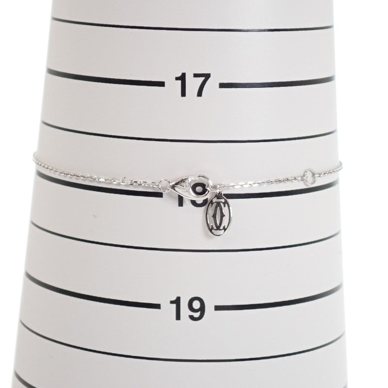 卡地亞 CARTIER Damour XS B6045517 手鍊 K18白金 鑽石 女款【中古】【A級】