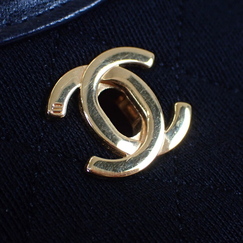 シャネル CHANEL シャネル31 ヴィンテージ 2WAYバッグ ショルダーバッグ ラムスキン コットン ブラック レディース【中古】【ABランク】