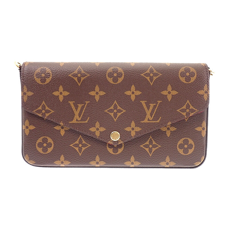 ルイヴィトン LOUIS VUITTON ポシェット・フェリシー M81896 モノグラム ショルダーバッグ フューシャ レディース【中古】【Sランク】