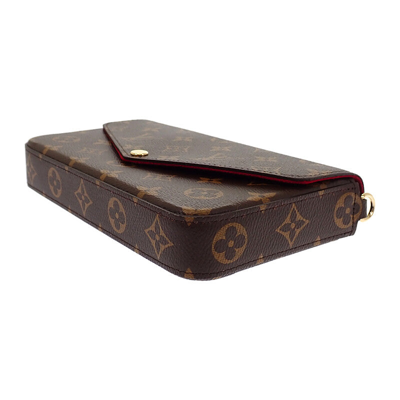 ルイヴィトン LOUIS VUITTON ポシェット・フェリシー M81896 モノグラム ショルダーバッグ フューシャ レディース【中古】【Sランク】