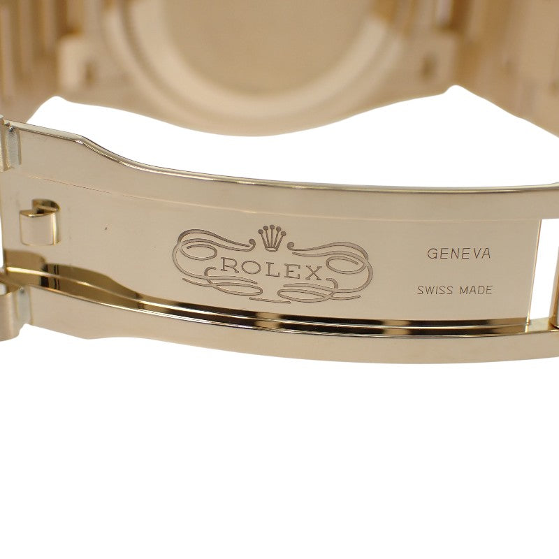 ロレックス ROLEX デイデイト 36 128348RBR 腕時計 K18イエローゴールド ダイヤモンド ゴールド 自動巻き ダークグレー文字盤 メンズ【中古】【Aランク】