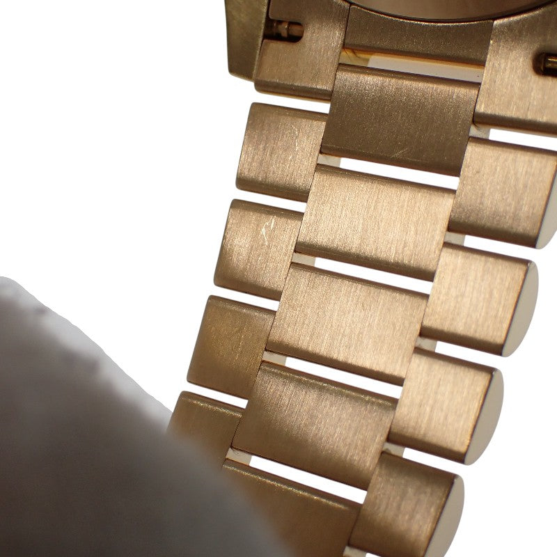ロレックス ROLEX デイデイト 36 128348RBR 腕時計 K18イエローゴールド ダイヤモンド ゴールド 自動巻き ダークグレー文字盤 メンズ【中古】【Aランク】