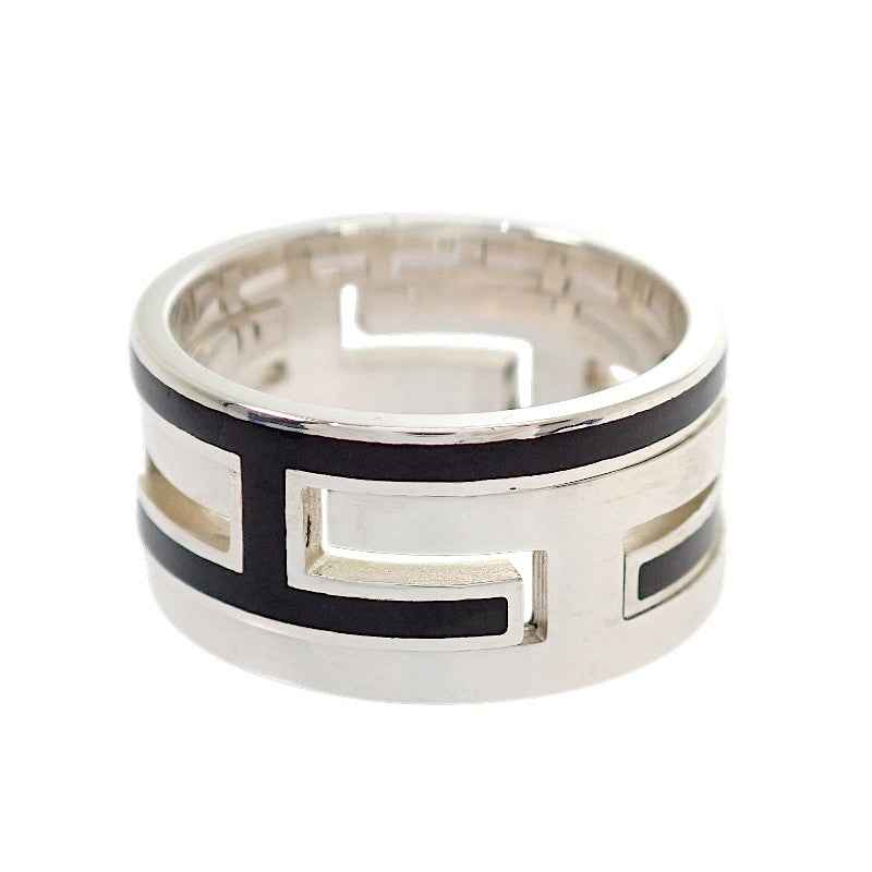 エルメス HERMES ムーブ アッシュ 12号 リング シルバー925 ブラック レディース メンズ【中古】【Aランク】