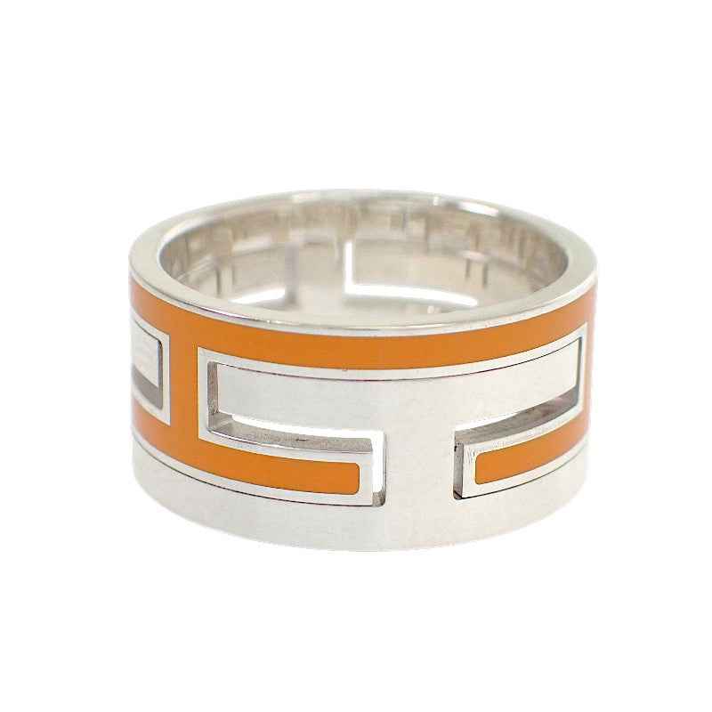 エルメス HERMES ムーブ アッシュ 13号 リング シルバー925 オレンジ メンズ レディース【中古】【ABランク】