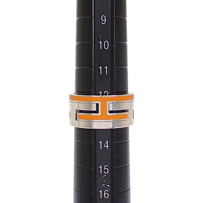 エルメス HERMES ムーブ アッシュ 13号 リング シルバー925 オレンジ メンズ レディース【中古】【ABランク】
